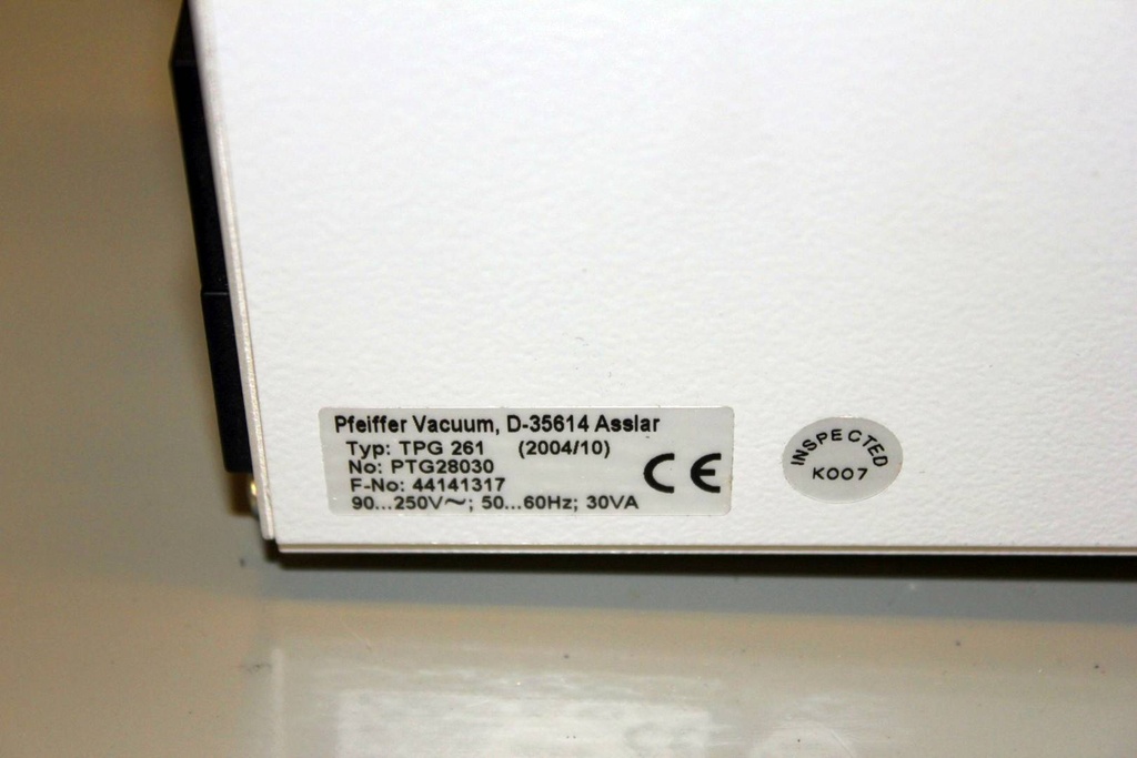 Pfeiffer TPG261/TPG 261, PTG28030 Single Gauge Controller Pfeiffer TPG261/TPG 261, PTG28030 Single Gauge Controller